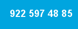 922 597 48 85 922 597 48 85